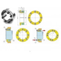 BIKON-Technik聯軸器1003 45x75用于各個行業，如風力站、鋼廠