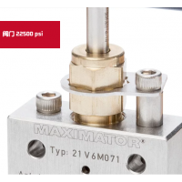 Maximator 閥門 22500psi，閥體有六種不同的設計，并可配備調節桿