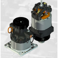 Ankarsrum 通用交流電機，可提供不同的軸承支架和各種風扇設計
