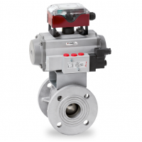 Warex Valve 球閥 DBV 400，法蘭連接，專門用于粉末和散裝處理